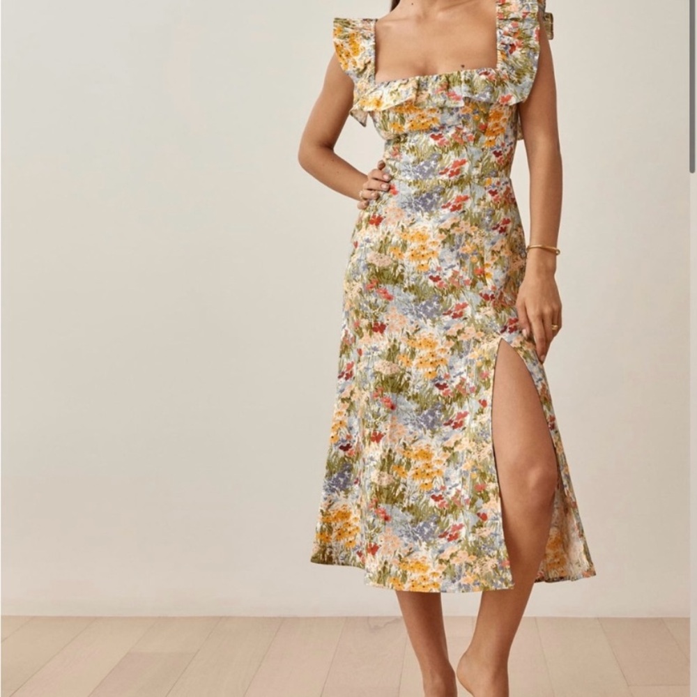 Reformation Amethyst Dress in Countryside